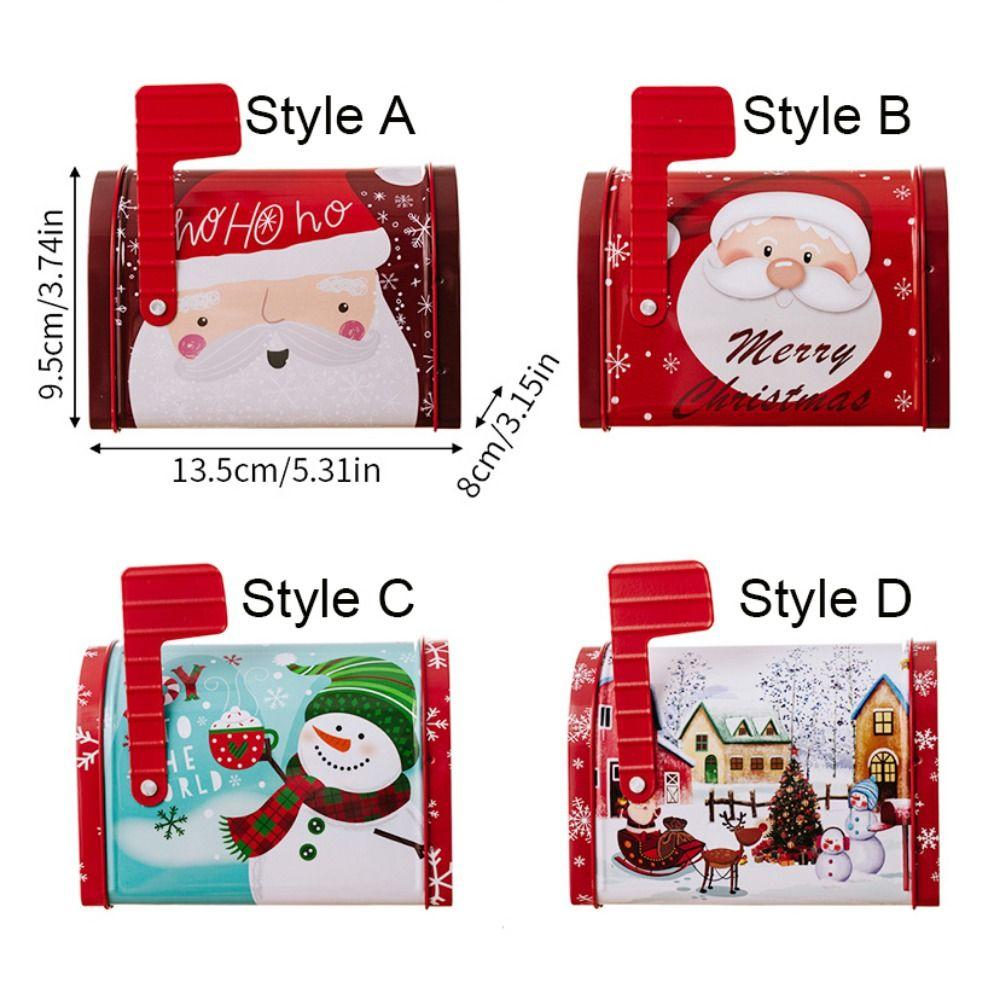 Santa Claus/Snowman/Deer Xmas Gift Box Decorative Christmas Tinplate Box  New Year