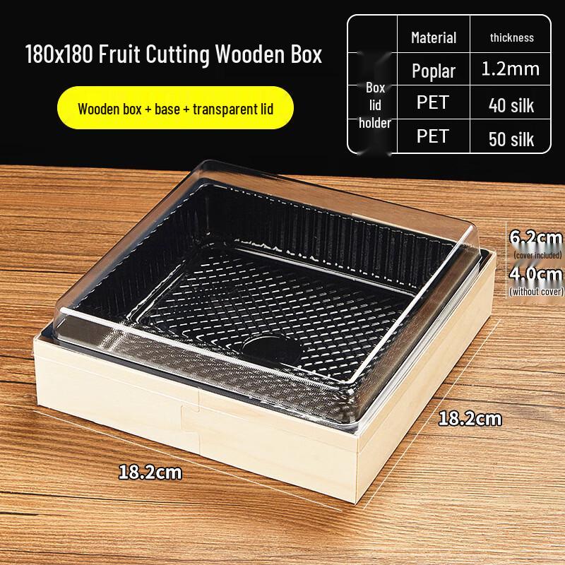 Premium Disposable 4-Compartment Fruit Box
