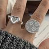 Xiaomi 925 Sterling Silver Rings for Women Couple Minimalist Handmade Simple Big Flower Pattern Ring Fine Jewelry Gift Prevent Allergy
