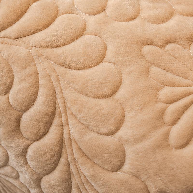 Sofa Cushion Simple Living Room Fabric Craft Winter Plush Cushion Thick Non-Slip Leather Sofa Cover Cover Cloth