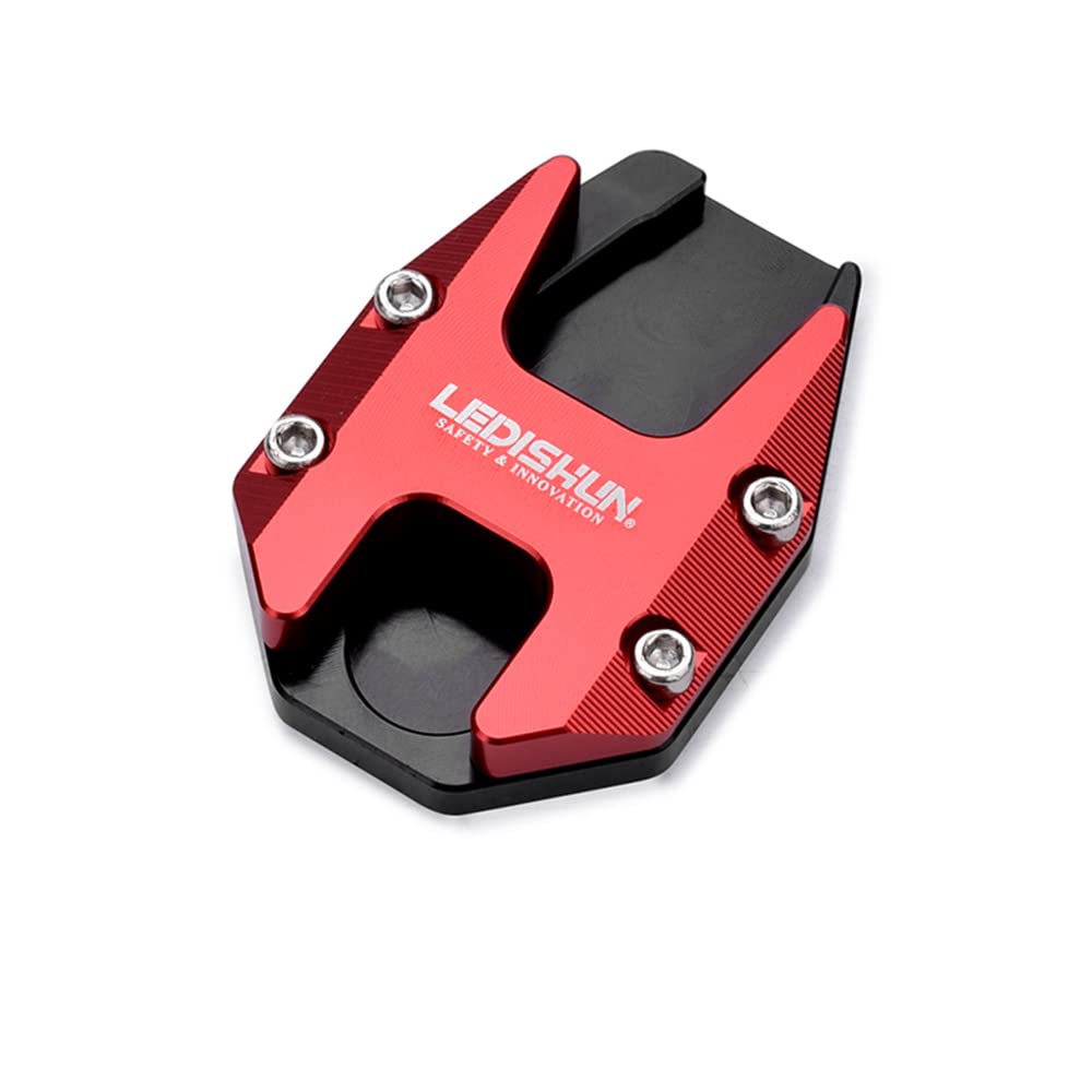 

LEDISHUN Side Stand Enlargement Plate Extension for Honda Ninja CB190R, CB190X, CB190SS, and CBF190TR (All Models) (Red)