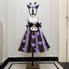 Children's Handmade Eco-Friendly Kuromi Fashion Outfits: Parent-Child DIY Runway Ensembles for Kindergarten Fashion Shows.
