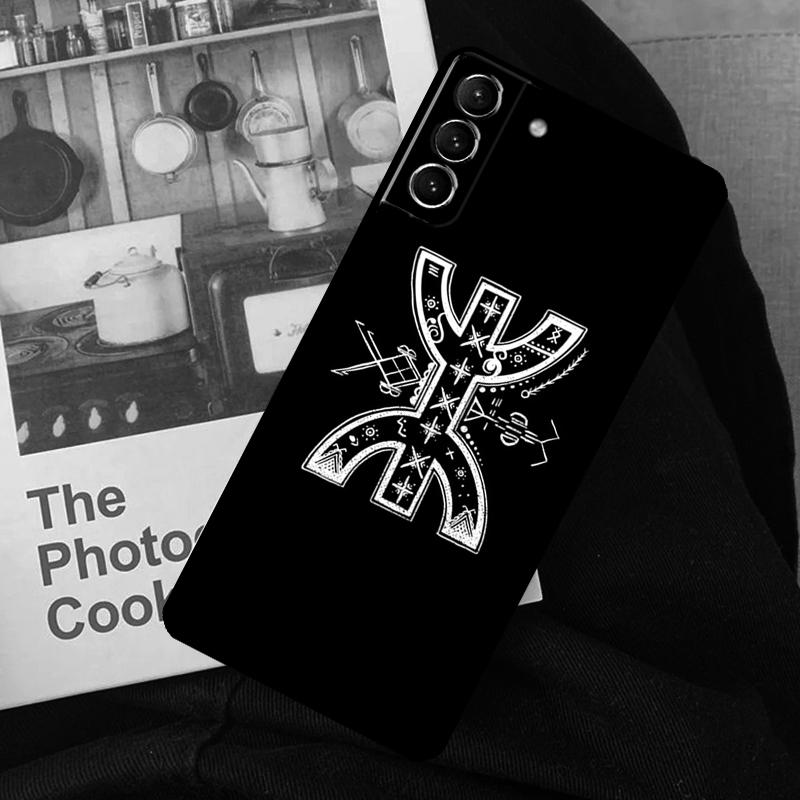Amazigh Berber Symbol Phone Case For Samsung Galaxy S24 Ultra S22 S23 S20 S21 S24 FE S9 S10 Plus Note 10 20 Ultra