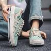 Men's Shoes Fashion Casual Sneakers 2025 Spring New Trendy Korean Lace-Up Comfortable Non Slip Canvas Student Skateboard Shoes