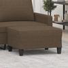 349350 vidaXL Footstool Brown 70x55x41 Cm Fabric