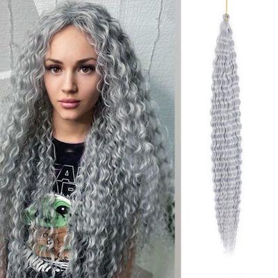 Crochet-Attached Wigs with Latin Curls Deep Twist Wigs Dreadlocks 80cm Kindy Braids