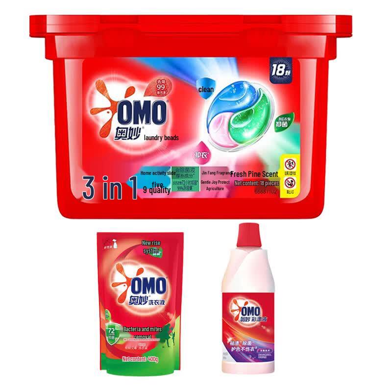 OMO Laundry Pods & Cleaning Essentials Bundle