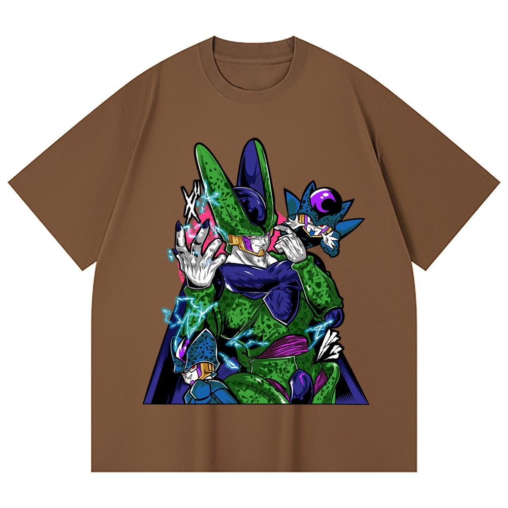 230 Gsm 100% Cotton Dragon Ball V29 Cell Print Unisex Heavy Cotton T Shirt