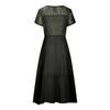 Women Chiffon Lace Patchwork Short Sleeve Maxi Dress Elegant Bridesmaid Evening Gown Flowy A Line Long Skirt for Formal Events