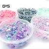 Clear Crystal Slime Multicolor Beads Fluffy Soft Clay Decompression Kids Toy