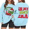 Women's Casual Fashion Long Sleeve Christmas Printed Round Neck Sweatshirt Top