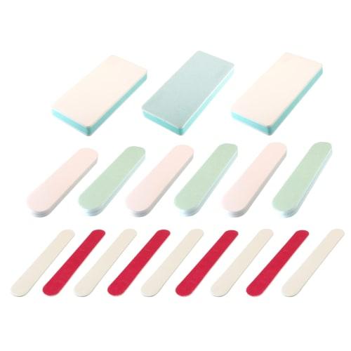 FregocS All-Purpose File, Sponge File, Stick File, #100-#3000, Convenient 3 Types, 18-Piece Set (For Plastic Models, Bicycles, Nails, DIY) FSPST18