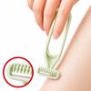 Non-irritating Women's Leg Hair Remover Low-Irritation Blade Body Razor Green 2 Pcs