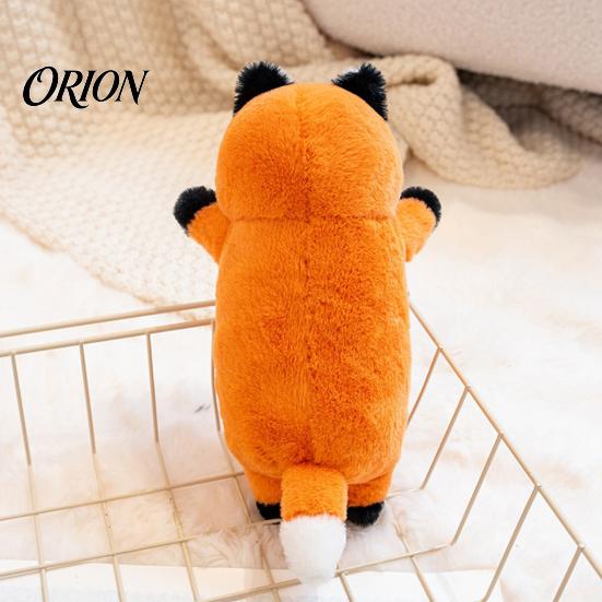 Non-shedding Baby Doll Fox Stuffed Animal with Sound, Cartoon Plush Bear Squirrel Toy, Hands-on Skill Toy Soft Cuddle for Children, Birthday Gift Boys