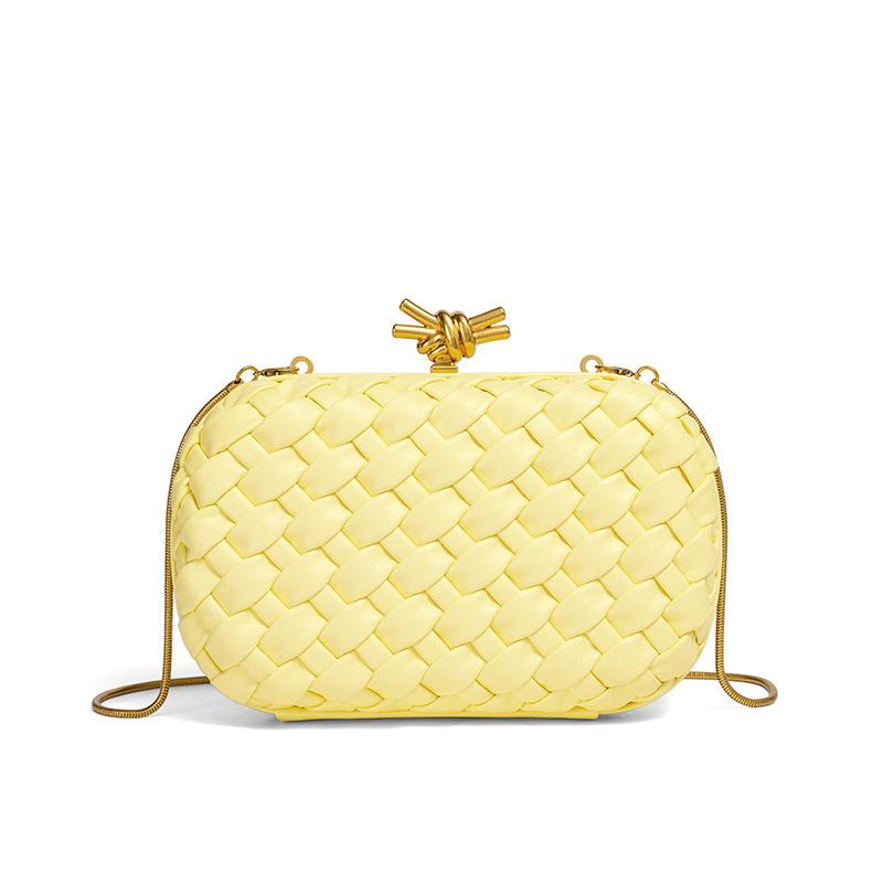 Nova bolsa tiracolo de corrente trançada, bolsa de mão de noite da moda, bolsa de ombro versátil
