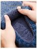 Winter Plush Cotton Slippers: Non-Slip EVA Soft Sole, Thick Bottom, for Men & Women