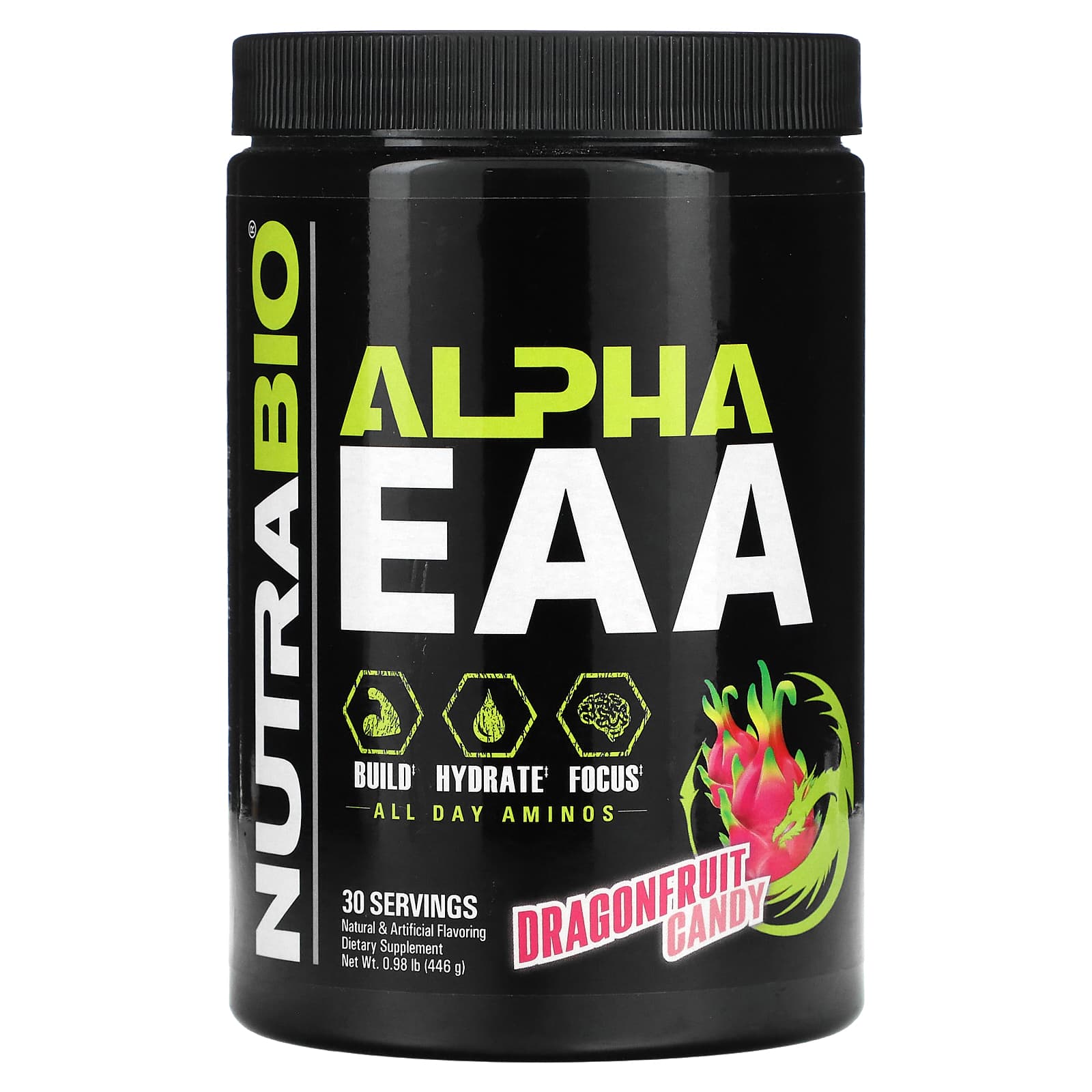 

NutraBio, Alpha EAA, Dragon Fruit Candy, 0.98 lb (446 g)