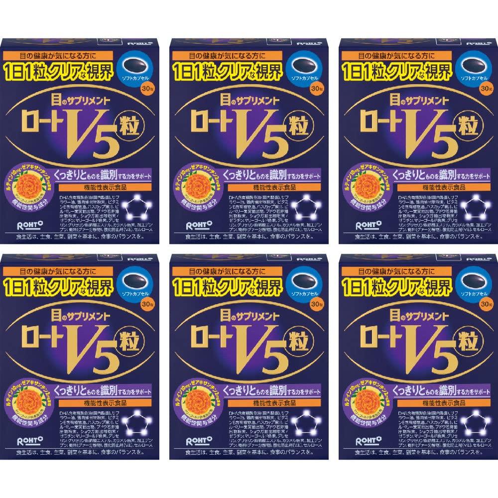 

Rohto V5 grains 30 tablets x 6 set with functional (Five) [Food claims] синій