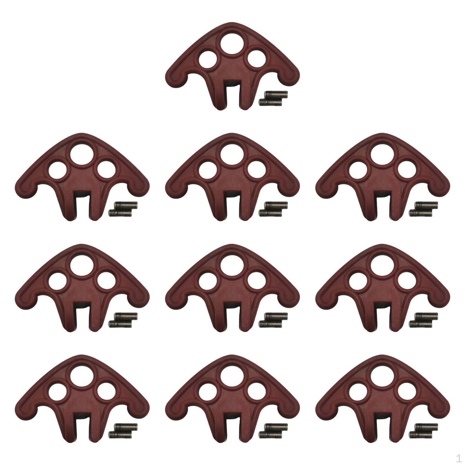 

10 Pieces of Roof Snow Guards, Reusable Blockers, Practical, Easy to Install And for Joint коричневий