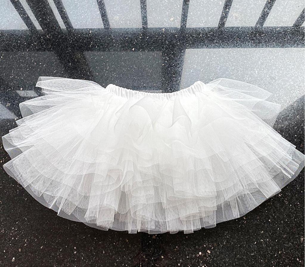 Falda Tutú de 6 Capas para Niñas para Cumpleaños Princesa Mini Fiesta Tul
