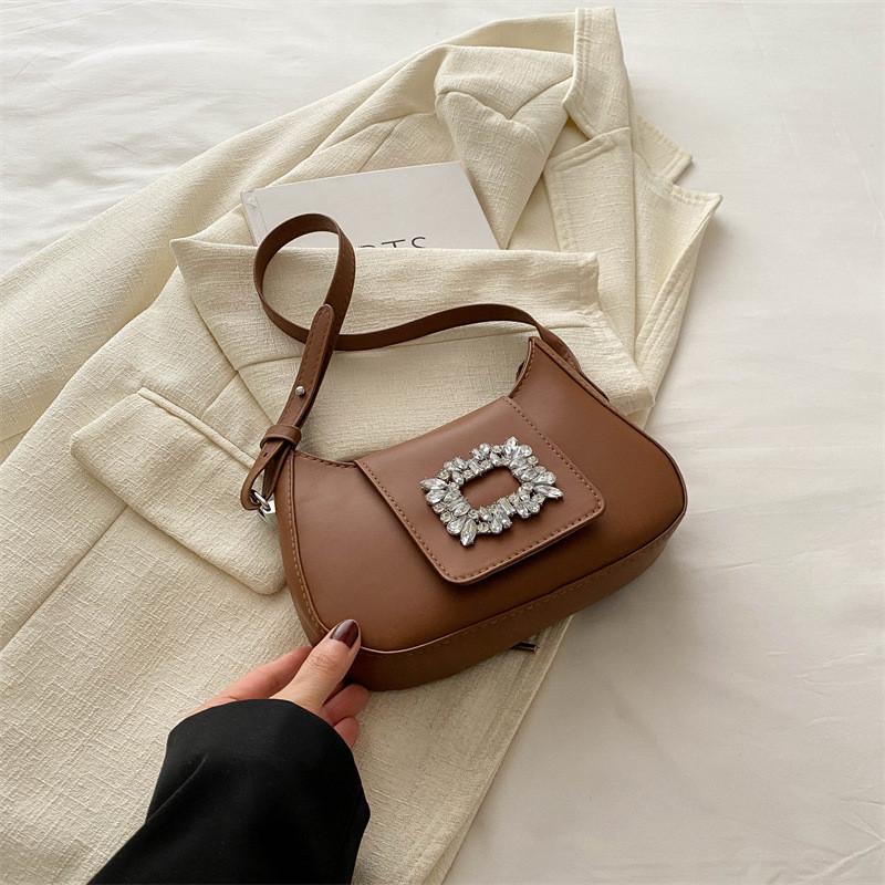 Stylish Spring Fashion Womens Underarm Bag Chic Unique Aesthetic Shoulder Bag In Black Green White Blue Pink Brown