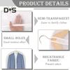 5/10Pcs Garment Bags with Zipper Translucent Suit Bags Reusable Washable Wardrobe Organization Clothes Hanging Bags