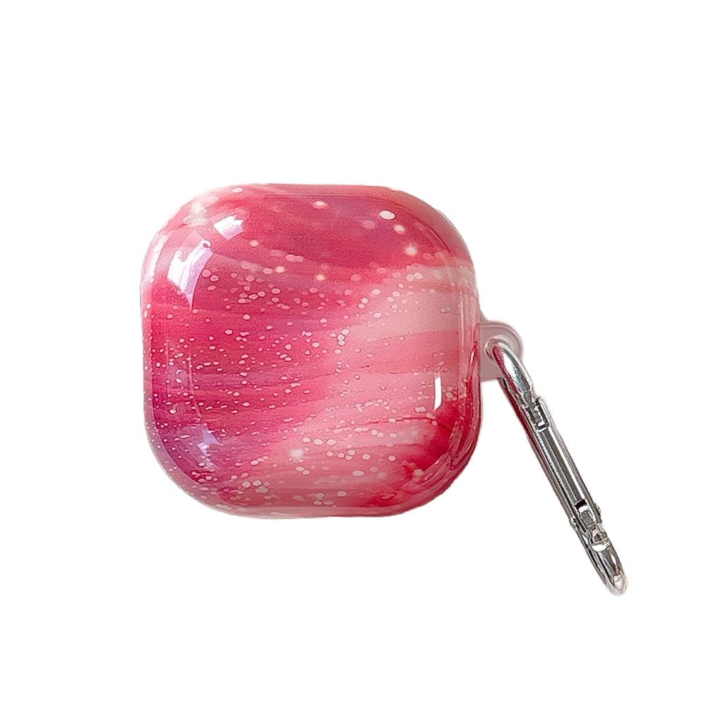 Gloss Marble Texture Headphone Case For Samsung Galaxy Buds Live Buds FE Buds 2 Pro Cute Earphone Cover Funda