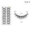 10 Pairs 3D Soft Mink Hair False Eyelashes Crisscross Thick Long Eye Lashes  Women's Beauty