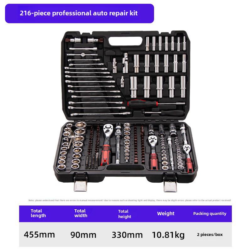 Luwei Tools: 37-Piece Metric Auto Repair Set, 53-Piece Wrench Ratchet Socket Kit, 61-Piece Complete Tool Set