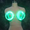 LED Luminous Bra Sexy Large Cup Food Grade Leakproof Interactive Atmosphere Props PVC