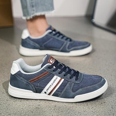 Autumn New Forrest Gump Breathable Denim Sports and Leisure Shoes Low-top Lace-up Outdoor Board Shoes