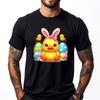 Cute Rubber Duck Duckling Bunny Headband Funny Easter Day Grahpic Tee Shirt Natural Mens TShirts Loose