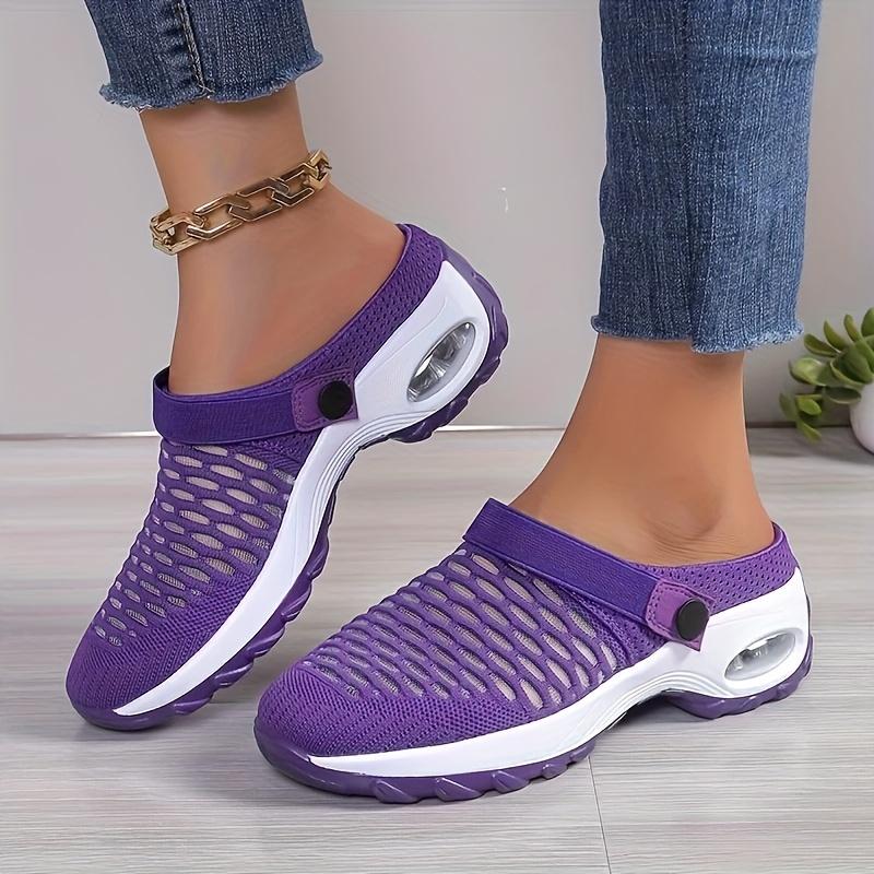 Nové letní dámské nazouvací sandály - Prodyšný síťovaný svršek s páskem kolem kotníku, Pohodlná EVA podrážka a podpora klenby