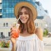 Transparent Bear Coffee Mug 320ML Milk Tea Straw Cup Multi-purpose Clear Bear Glassware  Milk