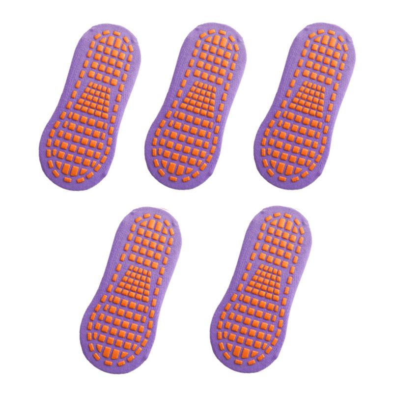 5 Çift/Set Erkek Kaymaz Pamuk Çorap Kadın Çocuk Yaz Komik Trambolin Yoga Kaymaz Bilek Kısa Çorap Parti