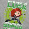 Black Widow Womens/Ladies Lucky Super Hero Heather St Patricks Day T-Shirt