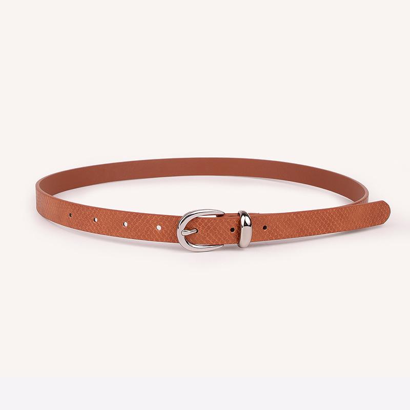 New Women's Belt Fashion Suit Combination Belt Snake Pattern Exquisite and Atmospheric Women's Belt
