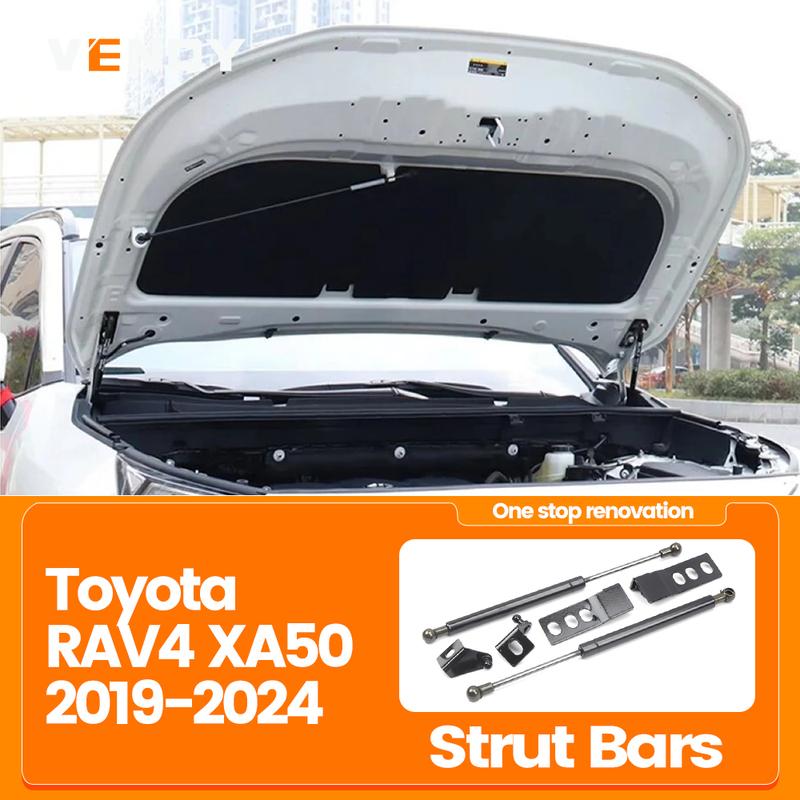 Front Bonnet Hood Strut For Toyota RAV4 XA50 2019-2024 2pcs Lift Support Bars Gas Spring Dampers Engine Cover Rod Accessories