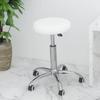VidaXL Swivel Office Chair, White Faux Leather