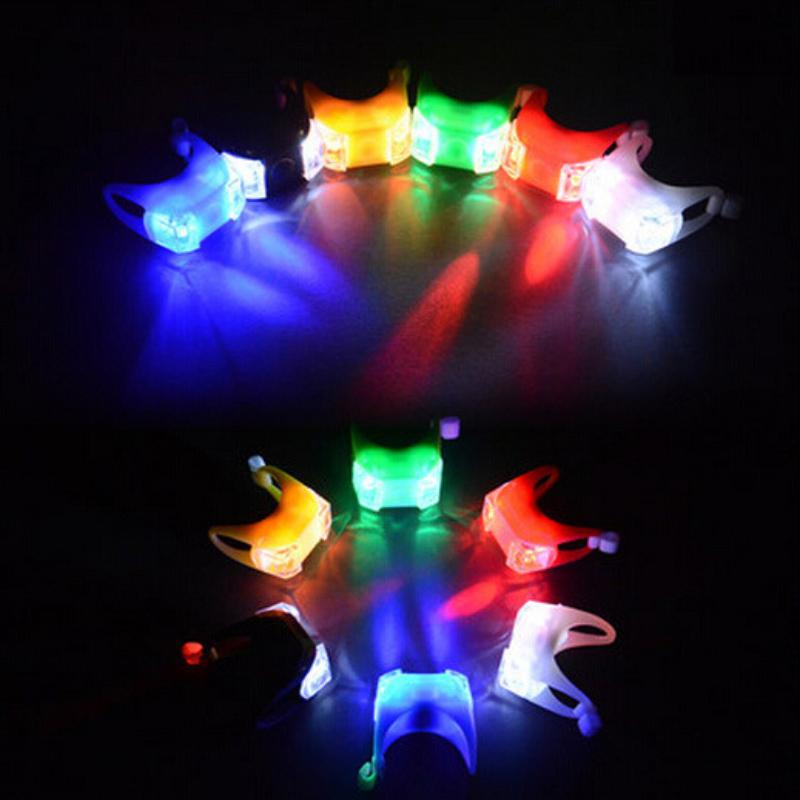 Led Silicone Mountain Bike Bicycle Front Rear Lights Push Cycle Light Clip Bycicle Accessories Bike Accessories