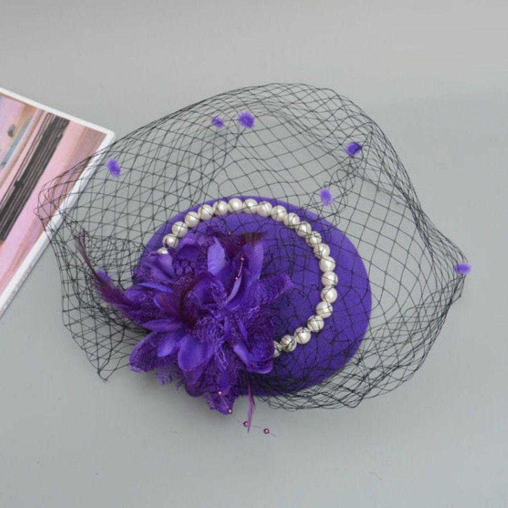 Fascinator Elegant Retro Birdcage Veil Hat Black Veil Top Hair Accessories Bridal Face Veils
