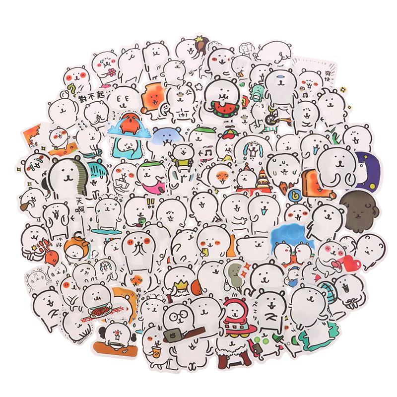 

Cute Self-Deprecating Bear Nagano Handbook Cartoon Seal Sticker Decoration Mobile Phone Case Decoration