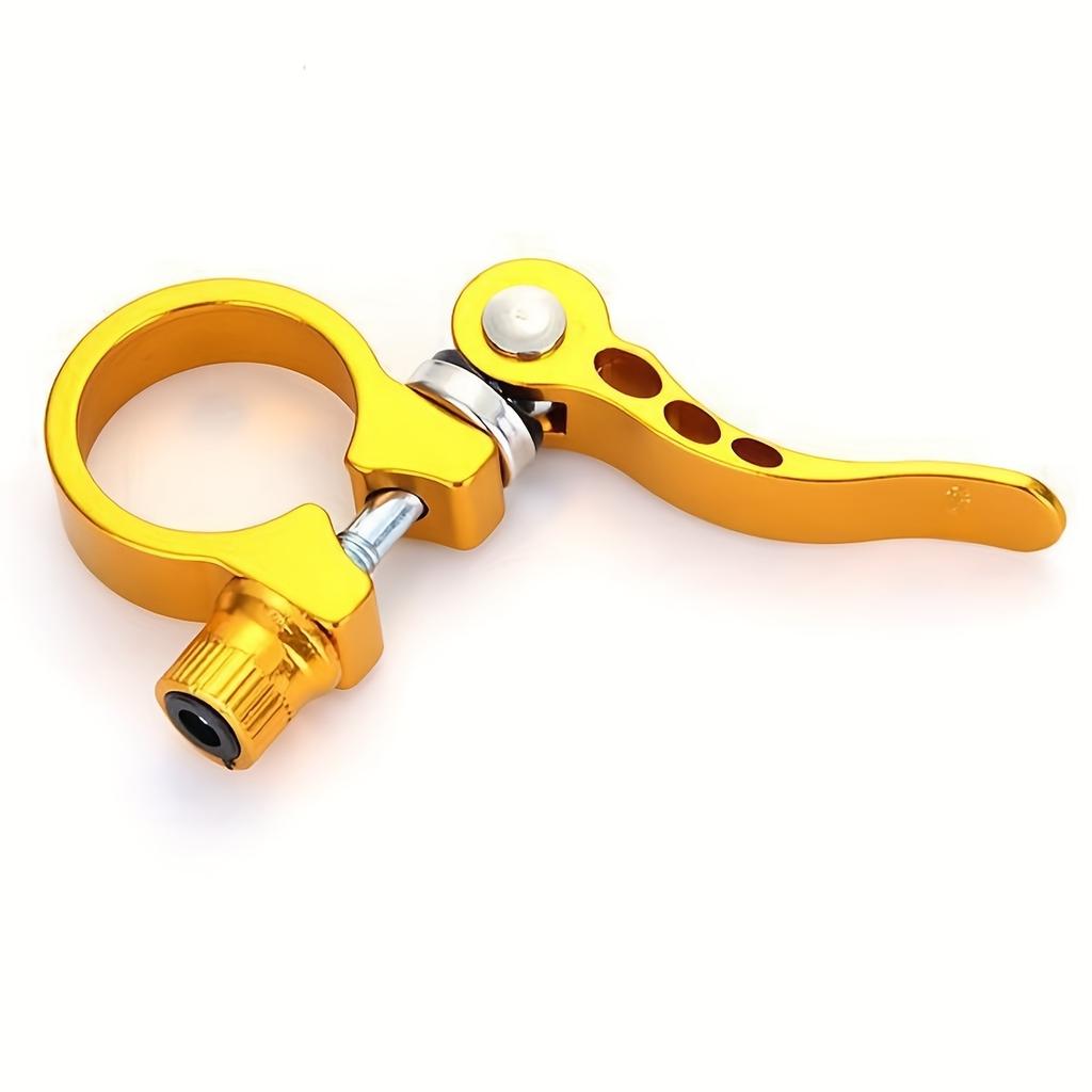2pcs Mountain Bike Quick-release Seat Tube Clamp, Suitable for Bicycles with Pipe Diameter of 31.8mm, Aluminum Alloy Saddle Lock Clip