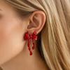 Delicate Bowknot Earpieces Elegant Ballet Style Bowknot Earrings Fashionable Ear Piercing Ear Studs Jewelry