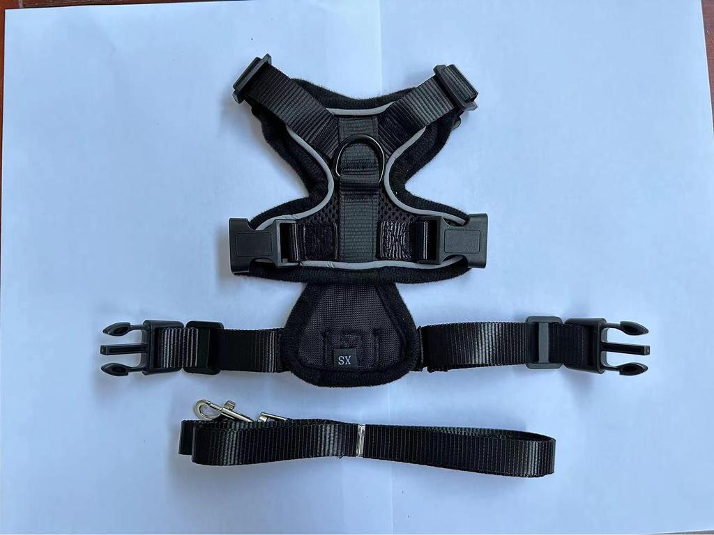 Adjustable Ultra-Thin Cat Harness with Anti-Breakaway Traction Rope for Walking 