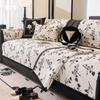Ice Silk Sofa Cushion Printed French Couch Cushion Summer Cooling Living Room Sofa Towel Non-Slip Ice Cooler Cushion Sofa Cover