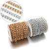 2-5Yards/Roll Metal Aluminum Chain Gold Silver Color Twist Link Chain For Jewelry Making DIY Bracelet Necklace Keychain Supplies