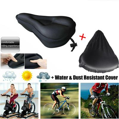 New Soft Bike Bicycle Cycle Extra Comfort Gel Pad Cushion Cover For Saddle Seat
