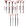 14x Professional Brush Set Makeup Brushes Set Full Face Make Up Brushes Concealer Brush Powder Brush Eye Shadow Brush