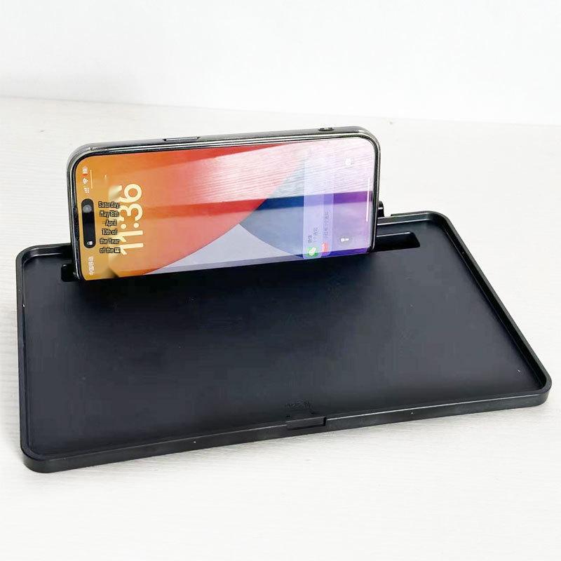 Multi-functional Floor Stand with Sound Card Holder, Phone Mount, Projector Tray & Strong Clamp